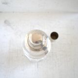 Art deco crystal and silver plated shaker