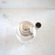 Shaker cristal et plaqué argent art déco
