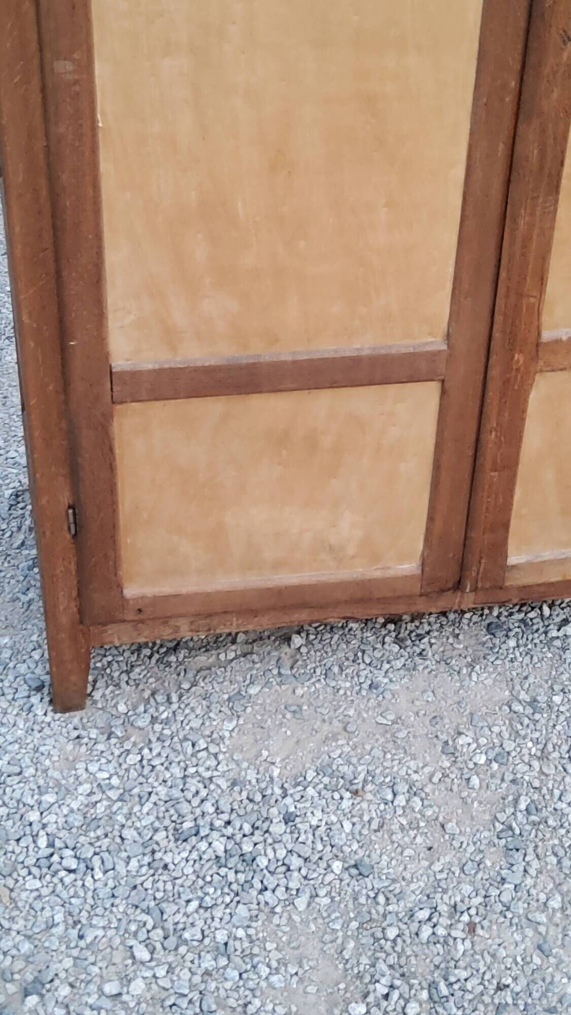 Parisian 2-door wardrobe in oak and poplar from the 1950s