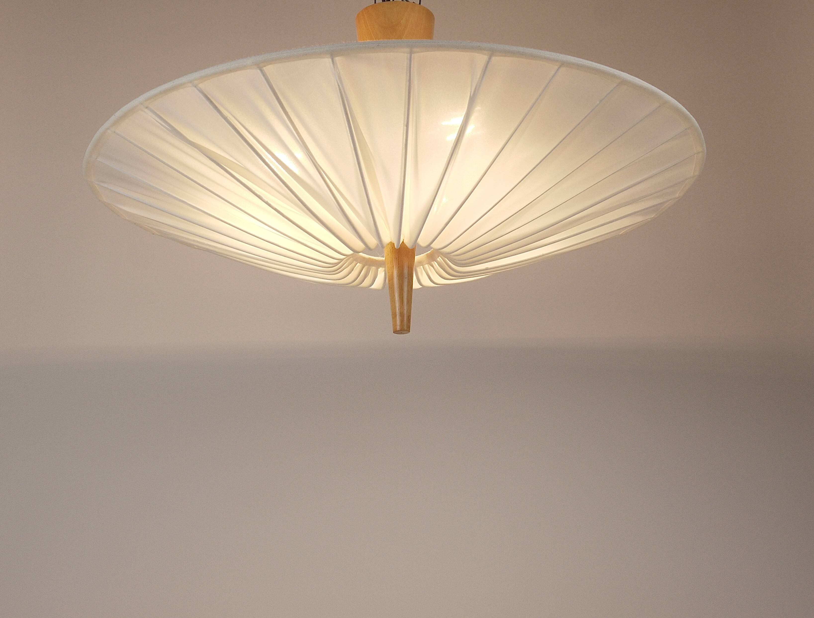 J.T. Kalmar Vienna „Dorn“ Midcentury Ceiling Lamp Flush Mount Uplight, 1950