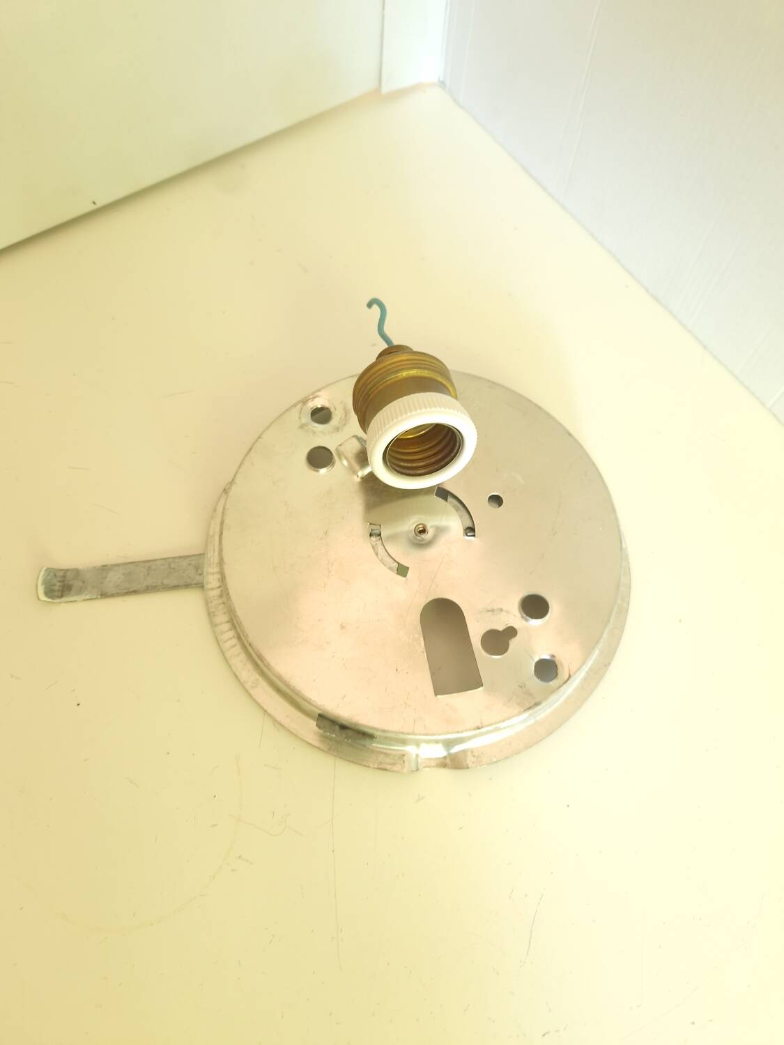 Vintage molded glass wall light