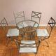 Dining set Pierre Vandel Paris – Glass table + 6 chairs