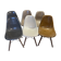 Lot of 6 Eames chairs from the 60s (4 colours) genuine fibreglass + new legs.