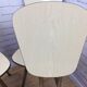 Lot de 5 chaises en formica beige