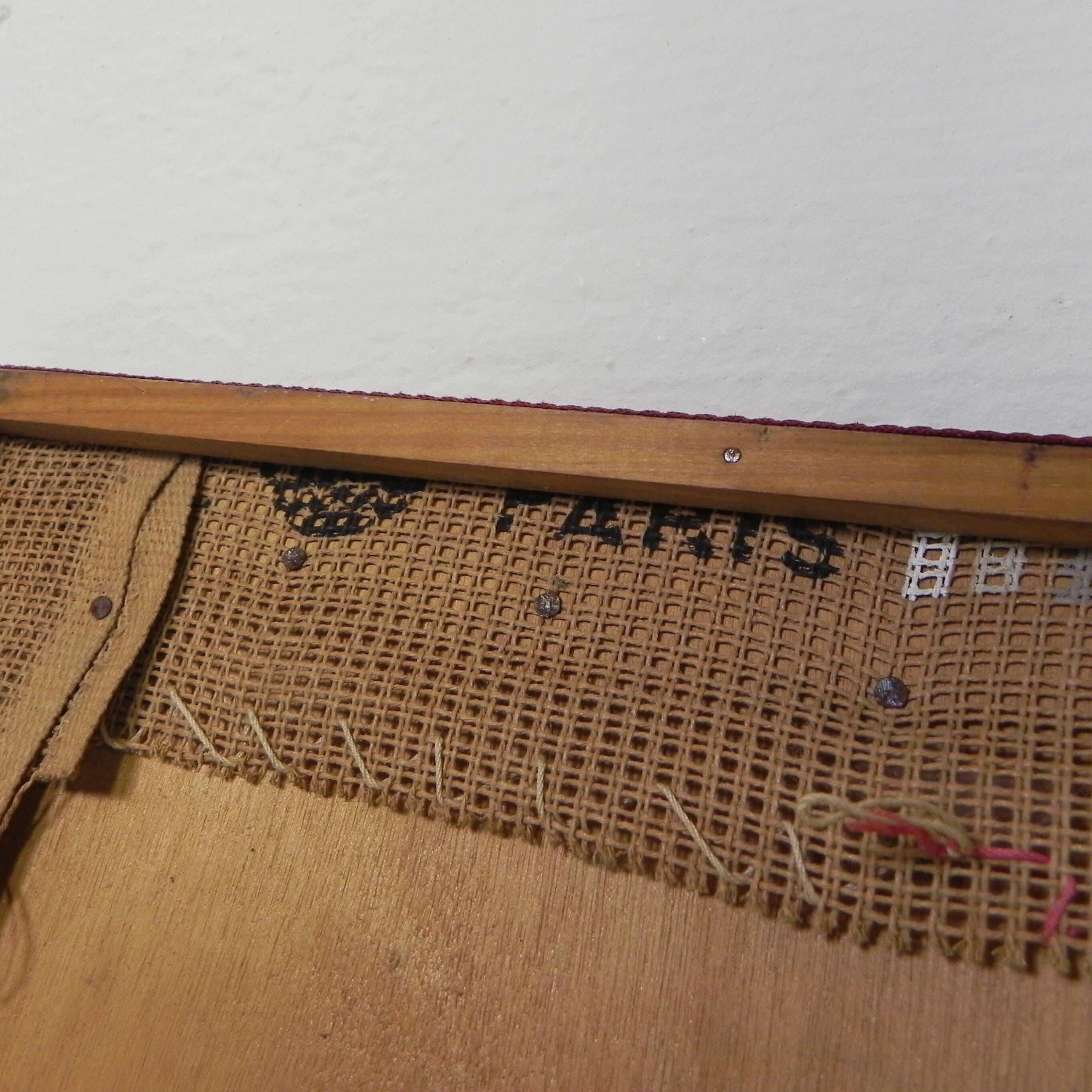 Vintage wall hanging, tapestry Fire 76 x 135 cm, 70s