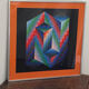 Impression optique en couleur d'après Vasarely, 1970