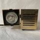 Old spot lamp, square, golden, to table, Aric cubes 70s