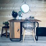 Former oak teacher's desk circa 1950