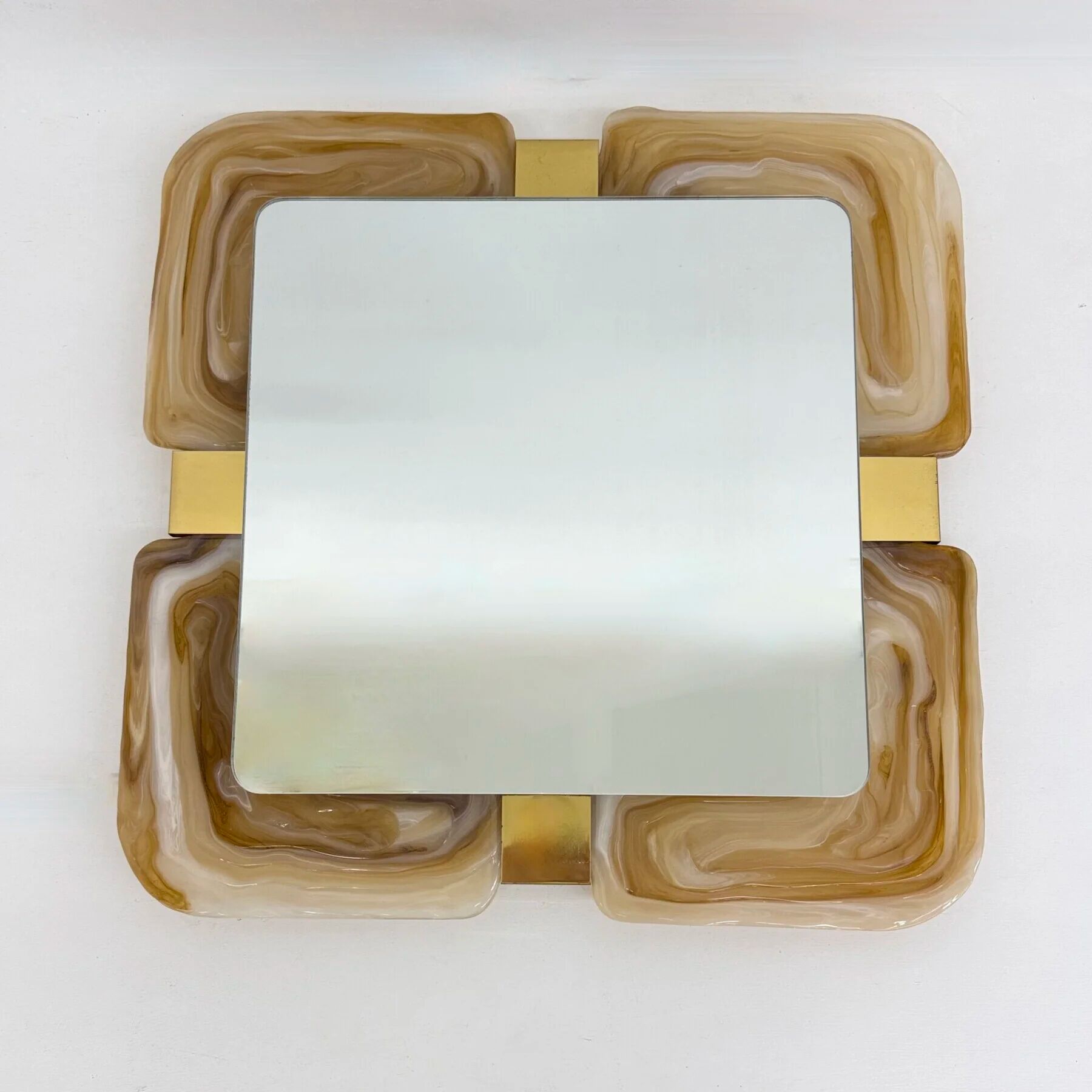 Mid-century Hillebrand lucite mirror, 1970s Germany