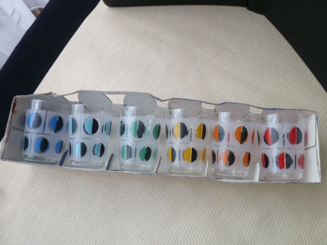 Set of 6 glasses vintage Luminarc cups