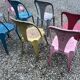 8 chaises Multipl's par Joseph Mathieu, années 50