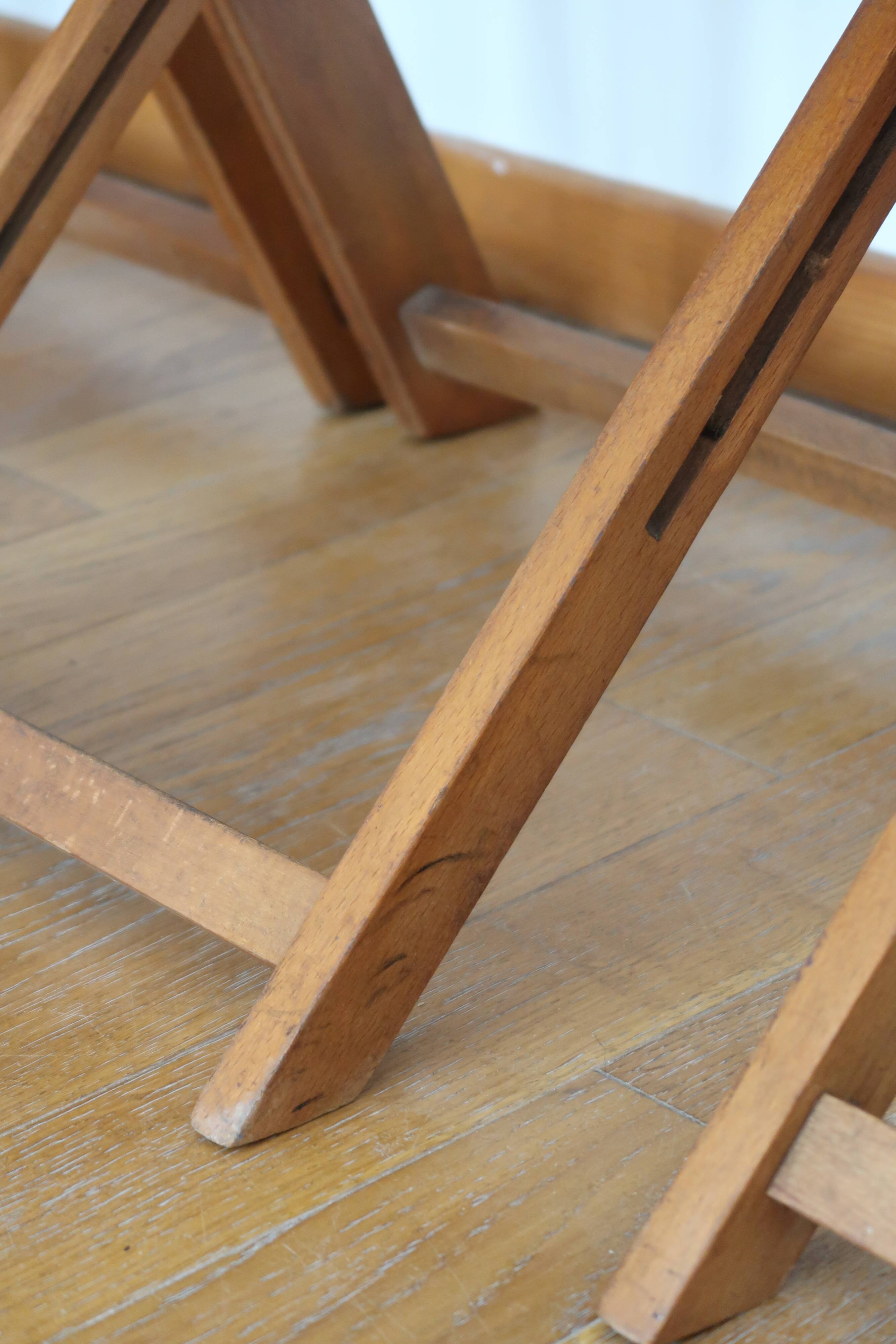 Set of 4 folding chairs in wood 70