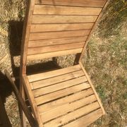 Pair of garden folding chairs