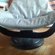 Vintage Swedish leather armchair signed Nelo