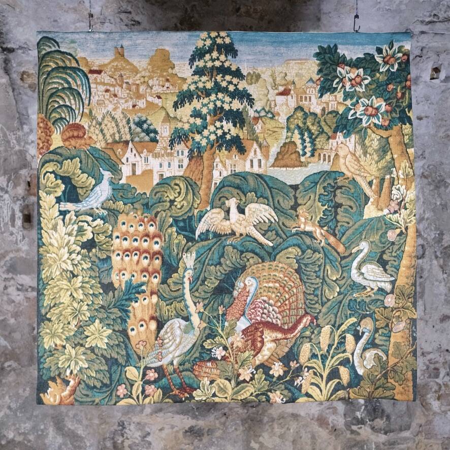 Tapestry "The Bestiary", Robert Four Factory, Aubusson, 20th century