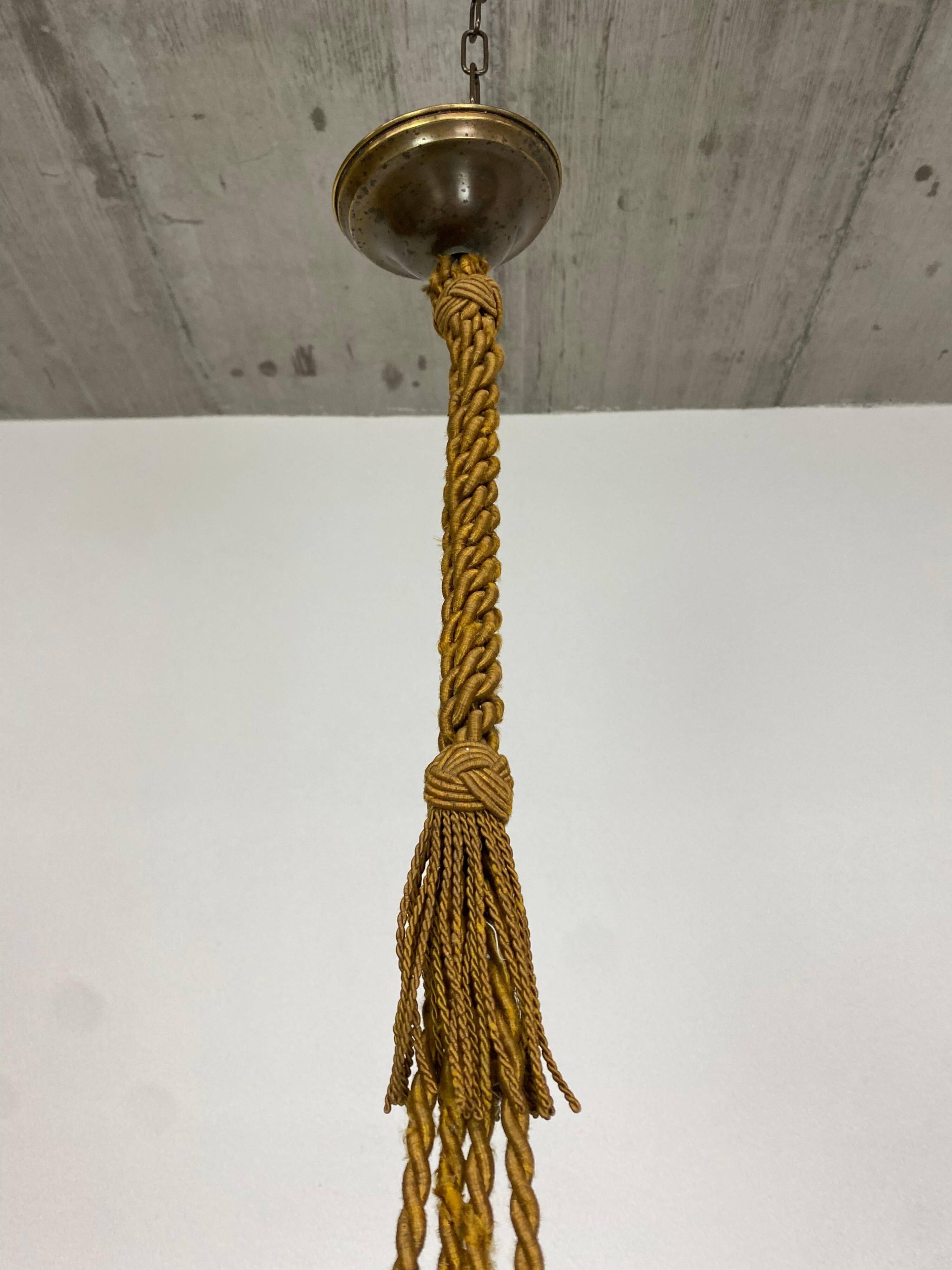 Lampe suspension art déco