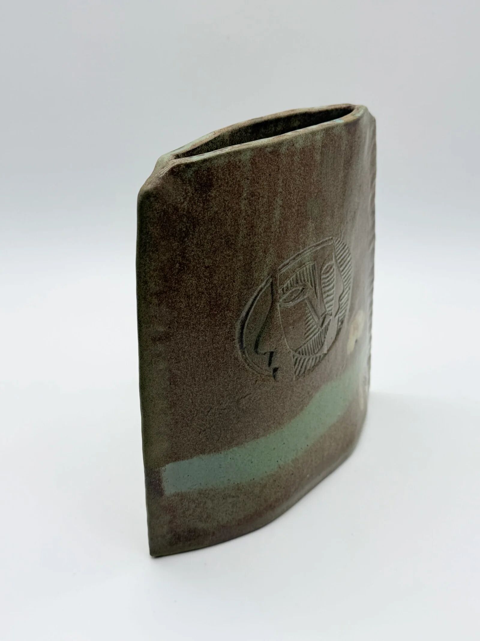 "Totem" vase signed by Anthony Pitot – unique piece, 1980s