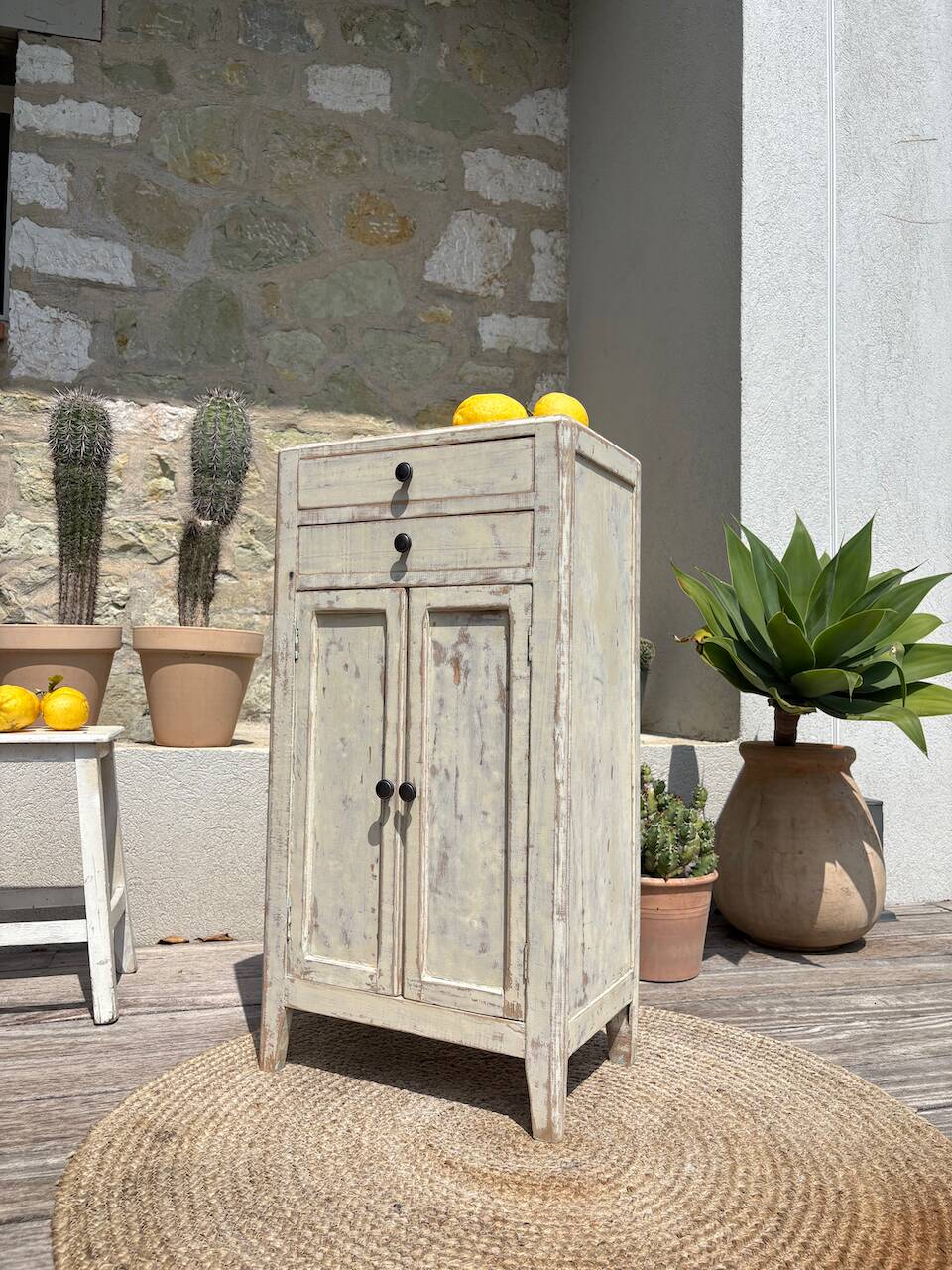 Mini patinated Parisian buffet