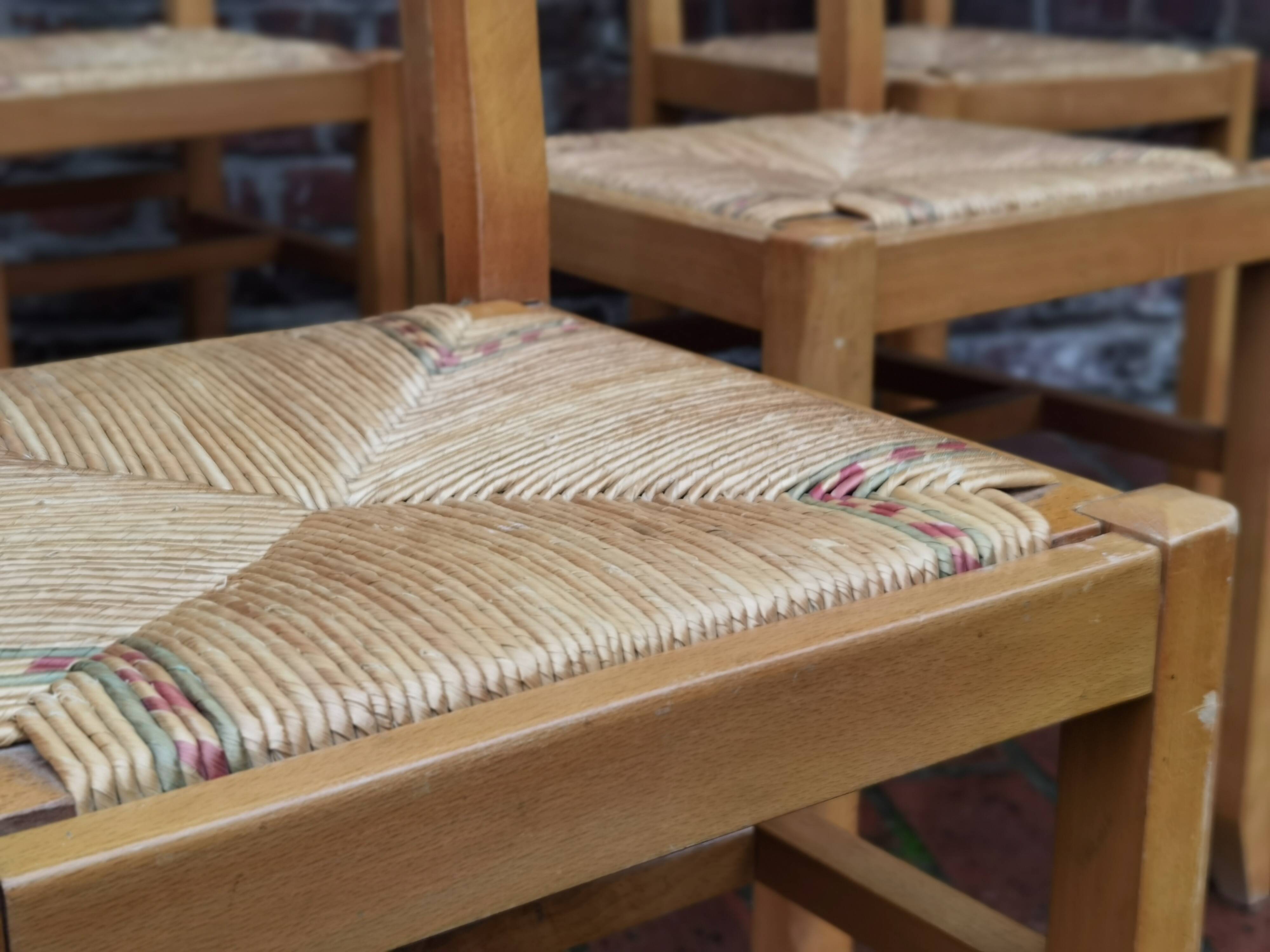 Lot of 6 chairs Pierre Cruege