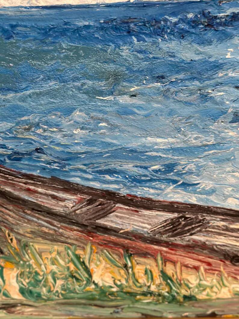 Original Oil on Swedish Panel - "Red Oak at Råå" by Stig Allan - Signed - Dated 1983 - Framed - 53 × 38 cm (20.9" × 15")