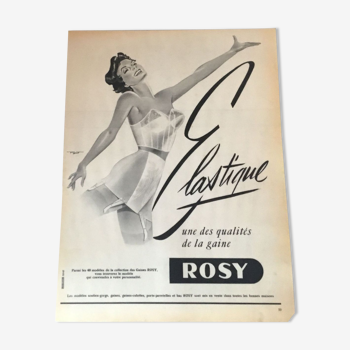Publicité vintage à encadrer rosy