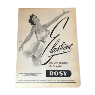 Publicité vintage à encadrer rosy