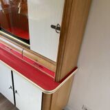 Vintage Formica wood sideboard