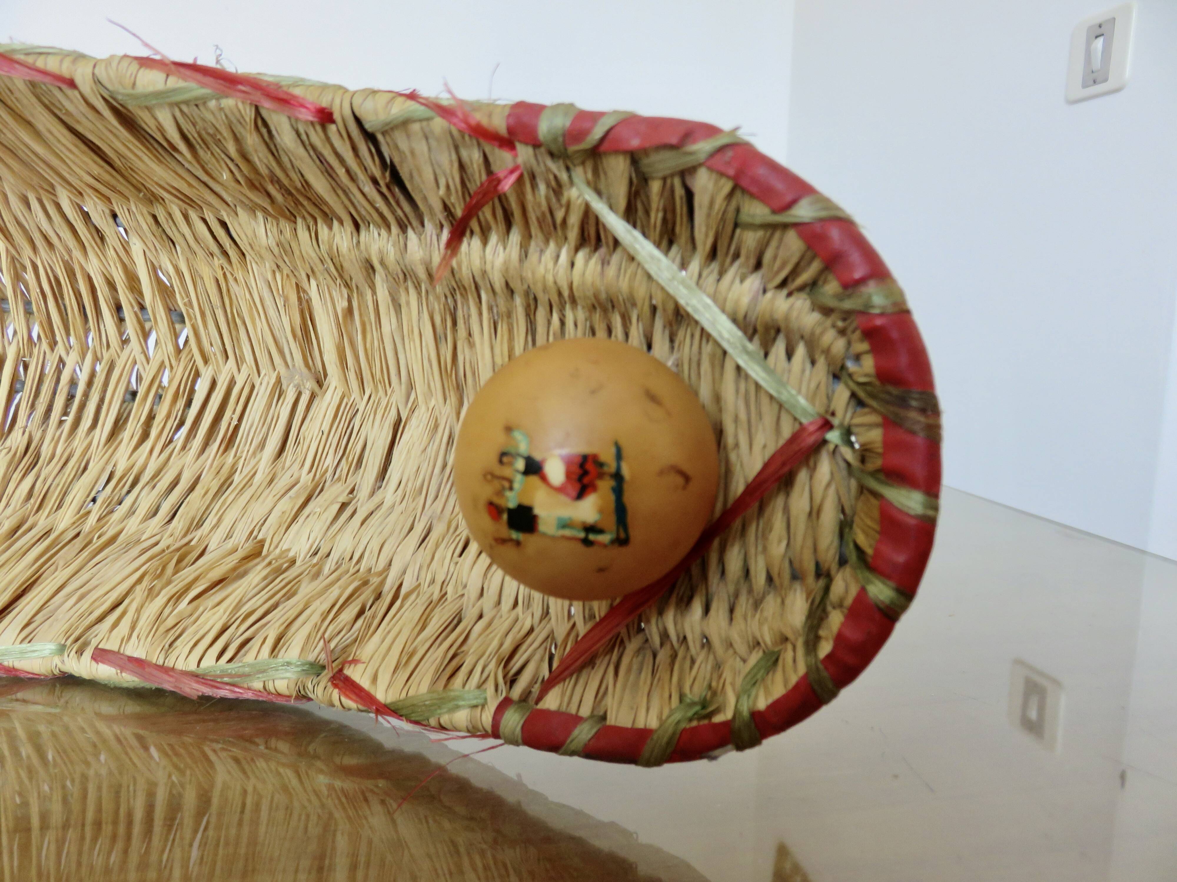 Chistera decoration Basque Country 60s