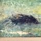 Vintage Seascape Oil Painting of Cornwall with Gold Frame