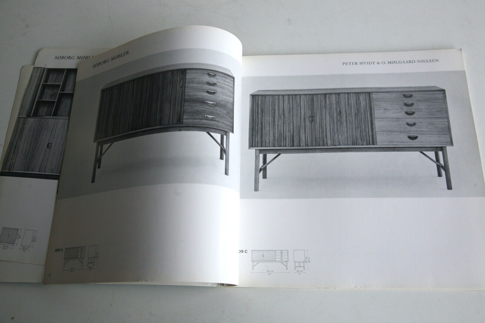 Danish Tambour Door Sideboard by Hvidt & Molgaard 50s