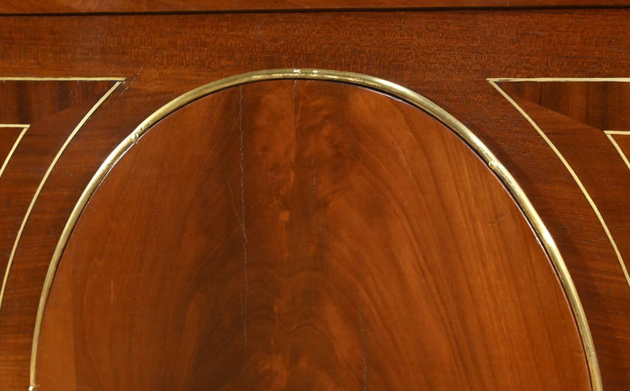 Rare mahogany commode, Louis XVI period – 2nd half of the 18th century.