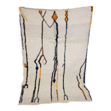 Handmade moroccan berber carpet 202 x 147 cm