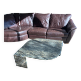 Roche Bobois marble coffee table, leaf, 70s