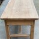 Extendable farmhouse table renovated in solid raw oak 2 drawers 2 benches 20