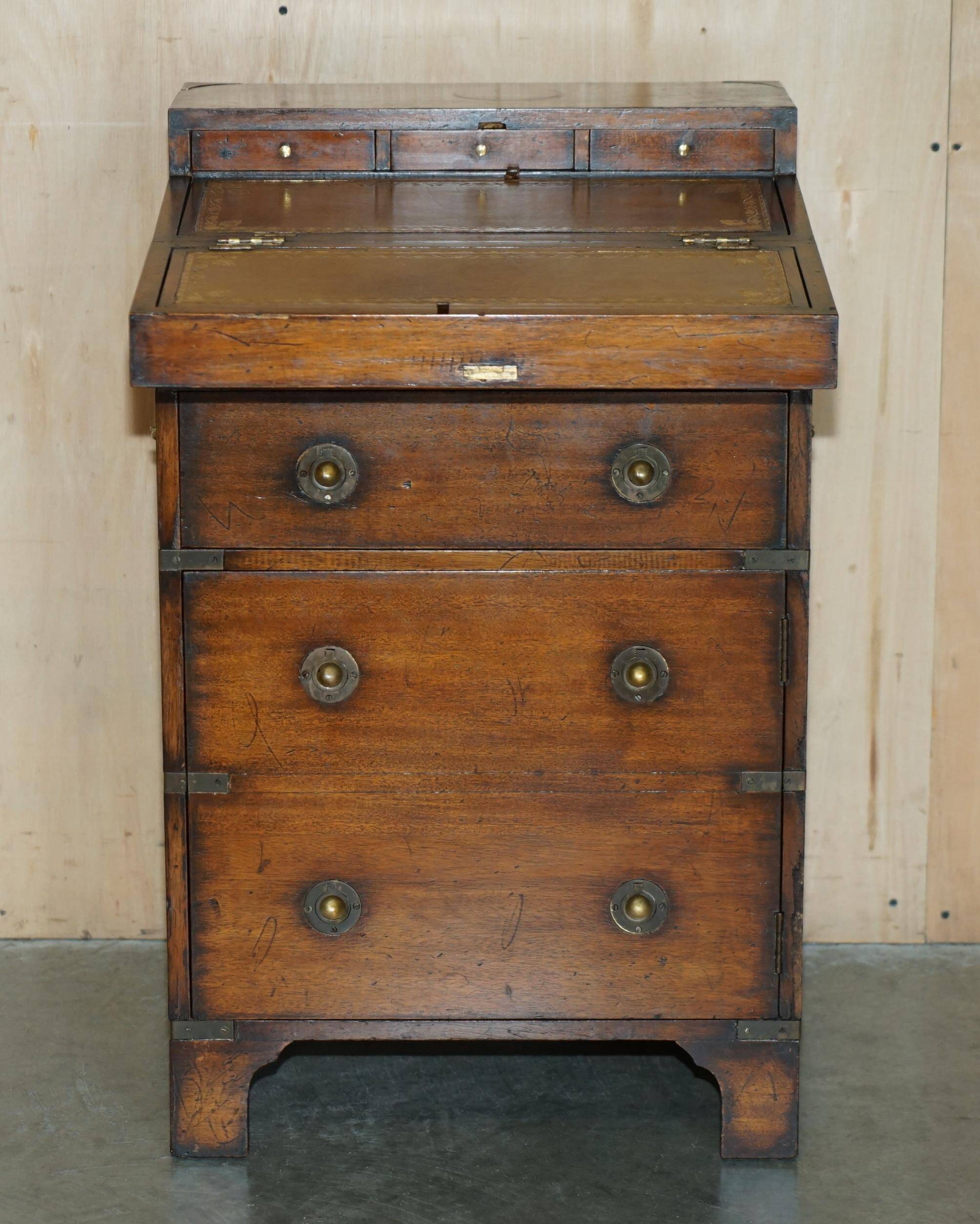 Harrods Kennedy Leather Slope Desk with Drawers