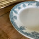 Old dessert service, compotier flat plates iron Prima Saint Amand