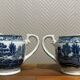 pair of English porcelain jugs with Asian decorations