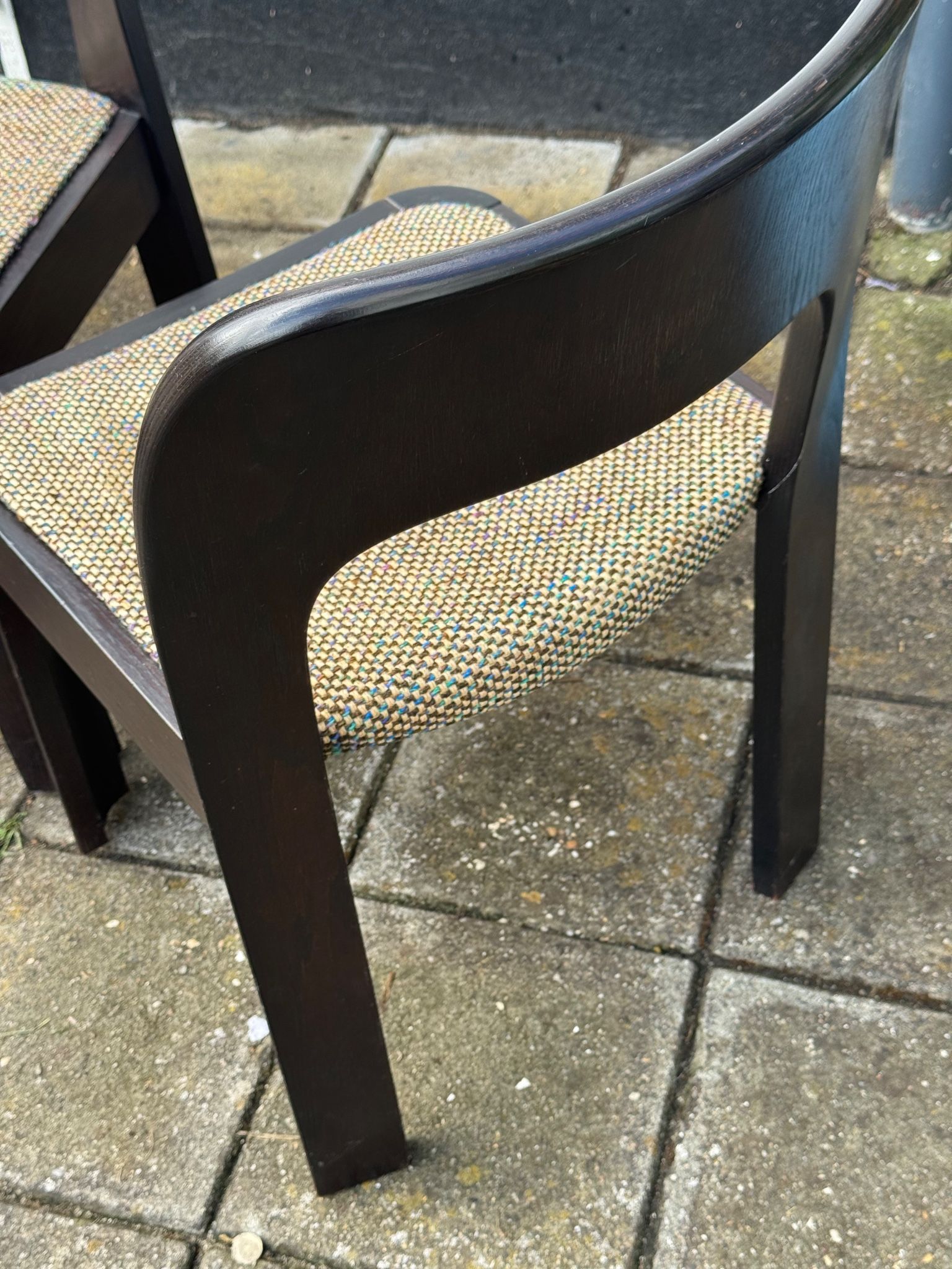 Pair of Brutalist Dining Chairs
