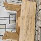 Buffet bas vintage sapin 1960