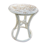 Stool or side table woven Wicker