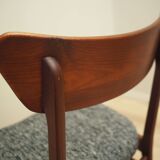 Set of four teak chairs, Danish design, 1970s, production: Denmark
