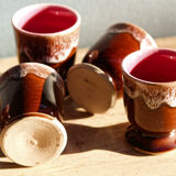 Lot de 8 coquetiers vintage