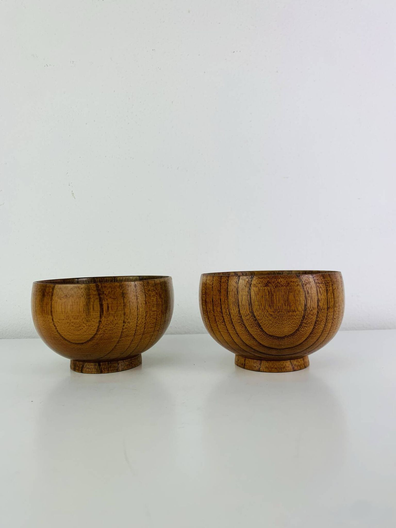 2 bols/vide poche en teck scandinave