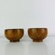 2 bowls/trays in Scandinavian teak