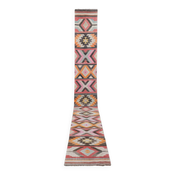 Tapis de couloir turc vintage