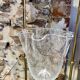 Murano bubble blown glass handkerchief vase