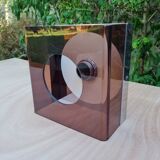 Wall lamp in smoked plexiglas by jocelyne trocmé model "disco"