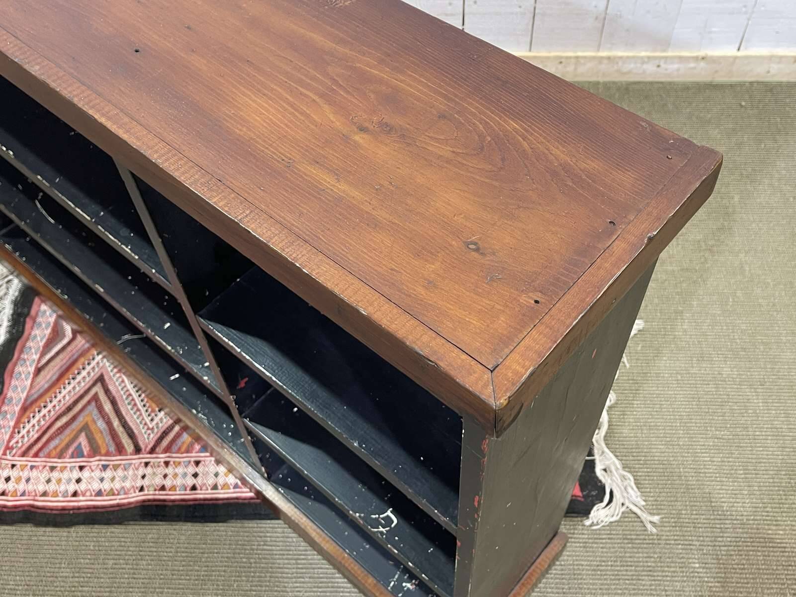 70s fir bookcase shelf