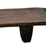 Vintage wabi sabi Senufo or Naga bench low table