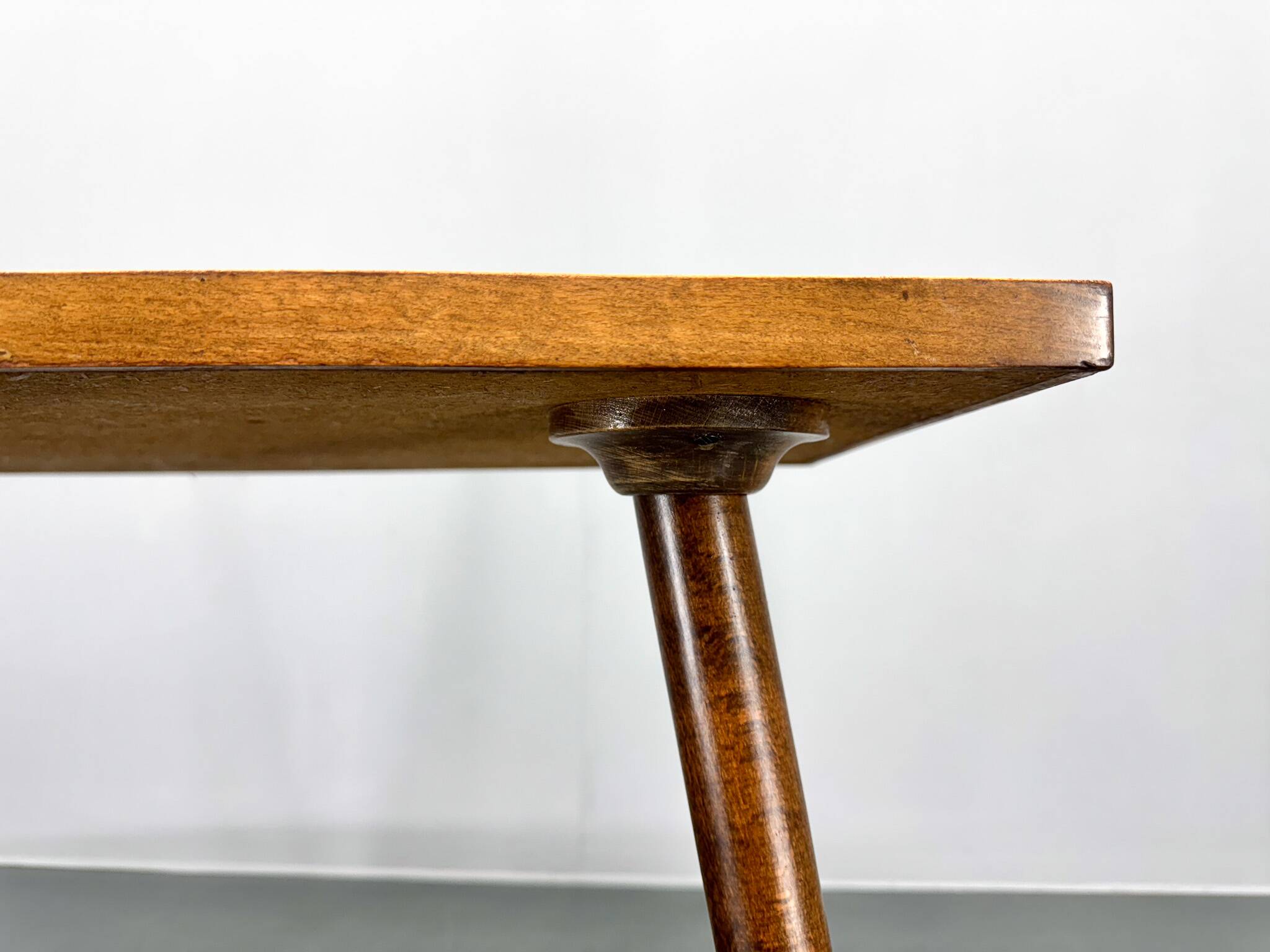 Midcetury Wood & Glass Mozaik Coffee or Side Table, Germany